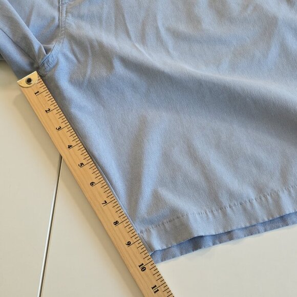 Travis Mathew Shorts Mens US 36 Heathered Blue Golf Ripstop Stretch Lightweight - Picture 7 of 14